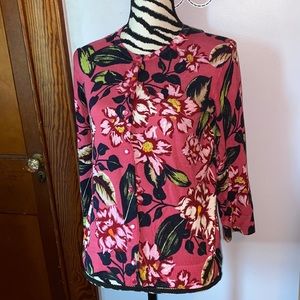 Spense NWT pink floral cardigan size medium